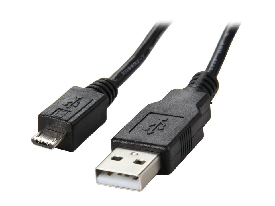 Rosewill 6.5-Foot USB 2.0 A Male to Micro USB B Cable, Black (RC-6-USB-AM-MB-BK) - Image 1 of 3