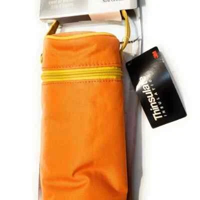 NEW Kalencom Insulated Bottle Holder Cooler Bag, Orange - Image 1 of 3