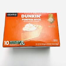Dunkin Donuts Pumpkin Spice Keurig K-Cups 10Ct Coffee Pods BBD 06/2024 NIB