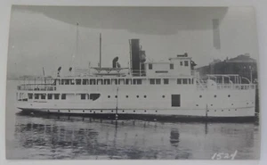 Steamship Steamer COLONEL CLAYTON real photo postcard RPPC - Picture 1 of 2