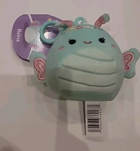 Original Squishmallows Easter Reina 3.5" Clip On Plush Jazwares Butterfly Nwt - Picture 1 of 7
