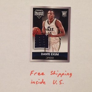 DANTE EXUM #56 Jazz Rc Rookie 61/99 Made Jersey 2013/14 2014 panini Black Friday