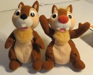 Mattel Vintage Disney Plush Chip & Dale Chipmunks 7" Arco Toys Toy Set Stuffed - Picture 1 of 14