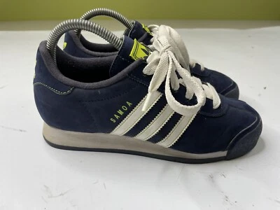 Adidas G59814 Women's Samoa Blue White Green Casual Athletic Sneaker Shoe Sz 4.5 - Image 1 of 4