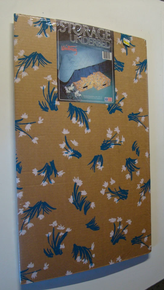 Caja de almacenamiento debajo de la cama con estampado floral Whitney vintage 28" x 16" x 5" Foto 1 de 1