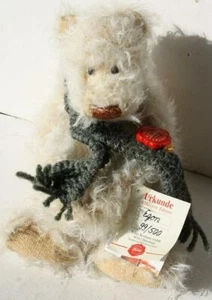 Hermann Teddy Bear Polar Bear Messy Mohair Urkunde Limited Edition Egon #99/500 - Picture 1 of 1