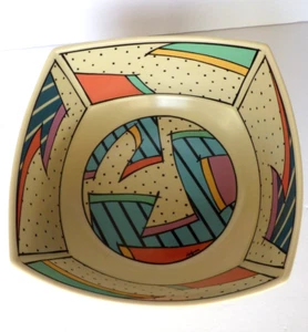 Rosenthal Studio Linie Dorothy Hafner Flash 8" Abstract Bowl 1980s Germany - Picture 1 of 18