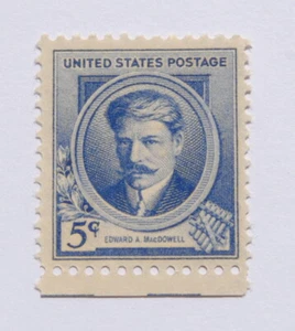1940 Edward A. MacDowell Komponist USA 5 Cent Briefmarke WWII Ära - Bild 1 von 2