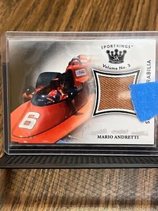 MARIO ANDRETTI 2022 SPORTKINGS FORMULA ONE HOF DRIVER WORN FIRESUIT PATCH RELIC! - Picture 1 of 2