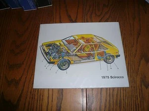 1975 VW  Volkswagen Scirocco Sales Brochure/Flyer - Picture 1 of 2