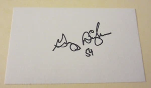 Gregg Bingham Autographed Signed 3X5 Index Card NFL Football Houston Oilers - Picture 1 of 3