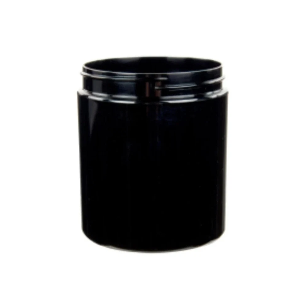 8oz Black PET Single Wall Plastic Jars - Image 1 of 1