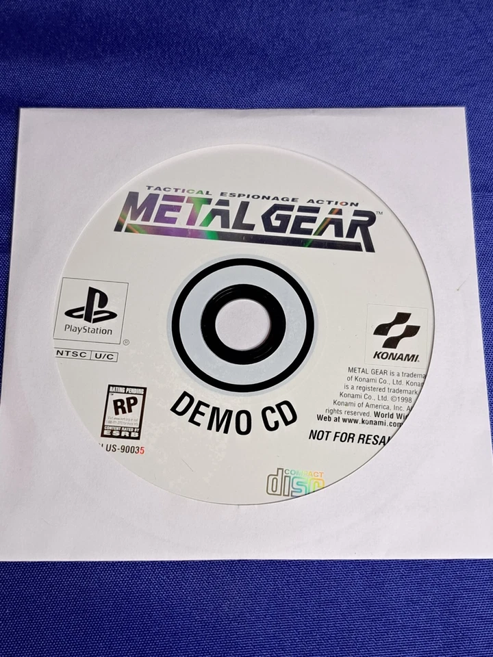 Metal Gear Solid PS1 Tactical Espionage Demo Disk Rare - Tested & Working  - Image 1 of 1