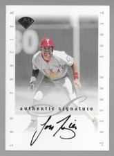 Lou Frazier 1996 Leaf Signature Extended Autograph #55 /5000 Texas Rangers Card