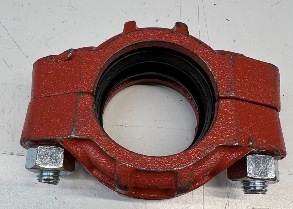 3" Victaulic FireLock Flexible Grooved Coupling Fig 77 Ductile Iron Green Gasket - Image 1 of 1