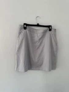 Greg Norman Skort Womens Size 12 Gray Golf Tennis Stretch Pockets Golf Tennis - Picture 1 of 8