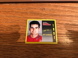 1997 RACING CHAMPIONS NASCAR Jeff Gordon Car Mini Card CARD ONLY - Picture 1 of 2