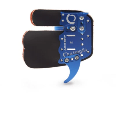 Genuine Leather Archery Finger Tab Guard RH for Recurve Bow Shooting Hunting SML - Image 1 of 4