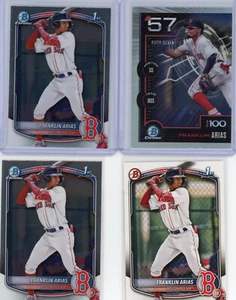 2025 Bowman Franklin Arias 1st Bowman 4 Card Lot - Bild 1 von 2