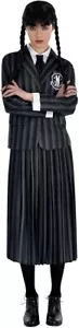 New WEDNESDAY ADDAMS Halloween Costume by MGM Amscan * Size MEDIUM (6-8) Cosplay - Picture 1 of 3