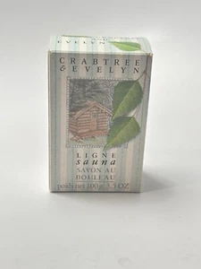 Crabtree & Evelyn Birch Sauna Soap Bar, 3.5oz New Boxed Old stock Triple Milled - Picture 1 of 4