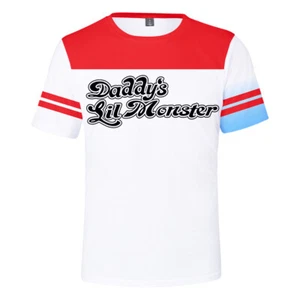 Mujeres Escuadrón Suicida Harley Quinn Camiseta Vestido Elegante Juegos con disfraces Top Disfraz - Imagen 1 de 15