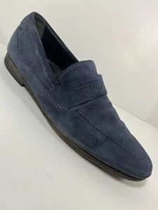 Cole Haan Hombres Zapatos 11.5 M Azul Gamuza Mocasines De Colección Sin Cordones Italia Clásicos - Imagen 1 de 15
