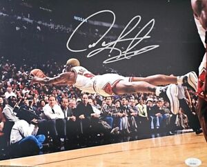 Dennis Rodman Signed Photo 11x14 Basketball Pistons Bulls Worm Autograph HOF JSA