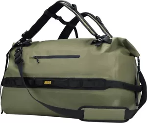 MIER Grande Impermeable Bolsa de Lona Rolltop Mochila Seca 80Lb Verde Ejército - Imagen 1 de 7