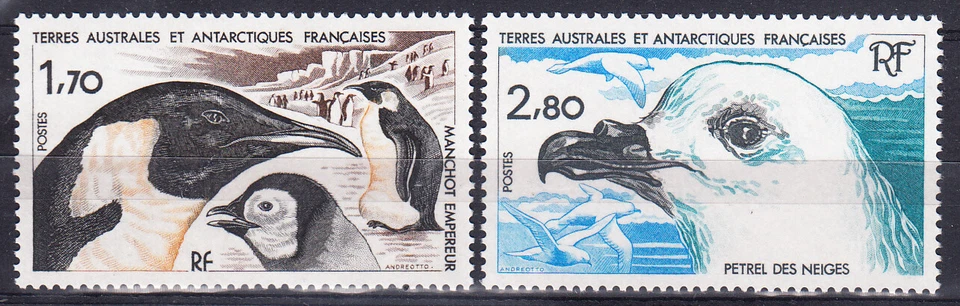 W FRENCH SOUTHERN & ANTARTIC TERRITORY 114-115 EMPEROR PENGUINS - Image 1 of 1