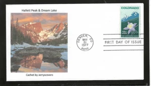 COLORADO STATEHOOD FDC 1977 DENVER, CO JERRY'S COVER 1 di 1 - Foto 1 di 1