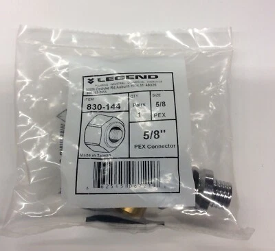 Pex Connector 5/8 To Manifold 830-144 Legend 1 Pair Radiant Heat Hydronic M-8300 - Image 1 of 2