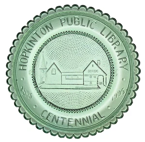 Hopkinton MA Biblioteca Arte Vidrio Massachusetts Vintage Pairpoint Cristal Taza Plato - Imagen 1 de 9
