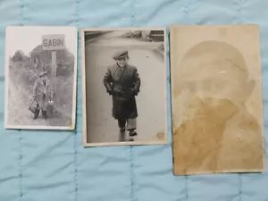 3x foto reali ragazzo rifugiato Polonia ebraica anni 40 epoca WW2 Gąbin, Eschwege DP Camp - Foto 1 di 12
