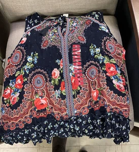 *CHOOSE SIZE* Women's BILA Embellished Sleeveless Tank Top Shirt Blouse - Picture 1 of 2