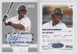 2008 Just Minors Just Stars Silver Edition Auto /10 Wilkin Ramirez #44 Auto