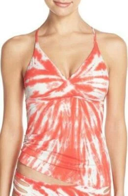 NWT Lucky Brand Swimsuit Bikini Tankini Top Sz M Tie Dye TRO - Image 1 of 2