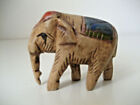 Elephant Wood Statue Sculpture Figurine Ornament E015