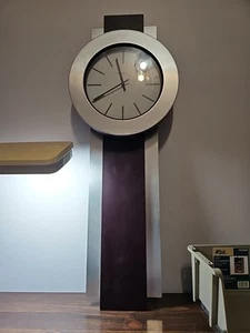 Howard Miller Bergen 625-279 35”x12.5” Quartz Wall Clock MISSING Pendulum  - Picture 1 of 10