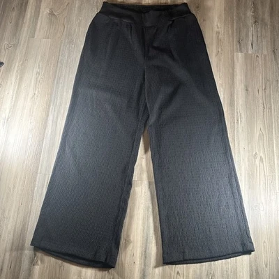 Bar III Pull On Elastic Waist Wide Leg Dress Gauze Pants Size Large  - Image 1 of 4