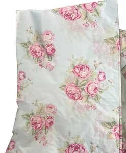 Par de paneles de cortina Rachel Ashwell Simply Shabby Chic azul rosa repollo rosa - Imagen 1 de 7