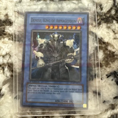 Yugioh 1st Ed Demise, King of Armageddon - Ultimate Rare SOI-EN035 Near Mint/M - Image 1 of 2
