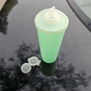 Vintage Tupperware Becher Sprinkler Shaker & Sipper Deckel 3 Aufsätze mintgrün - Bild 1 von 17