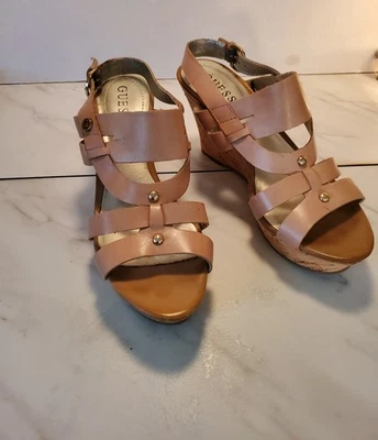 Anne Klein Light Tan Wedge Size 9M - Image 1 of 4