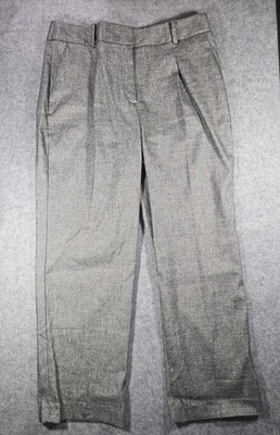 Pantalones de vestir Talbots Bristol grises para mujer talla 12 mezcla de lino pantalones de negocios  Foto 1 de 4