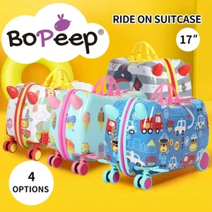 Bopeep Kids Ride On Suitcase Children Travel Luggage Carry Bag Trolley Wheel - Picture 1 of 55