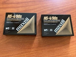Maxell HS-4/90s Helical-Scan 4mm Data Cartridge Tape DDS DAT Lot (2) NEW SEALED - Afbeelding 1 van 6
