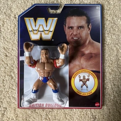 WWE Mattel Retro BRITISH BULLDOG Wave 6 Nueva Figura WWF Foto 1 de 2