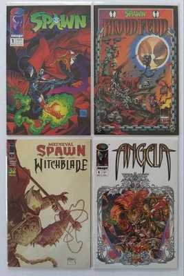 Spawn #1 Angela #1 Bloodfeud #1 & Medieval Spawn Witchblade #1 (1st Issue Set) - Image 1 of 4