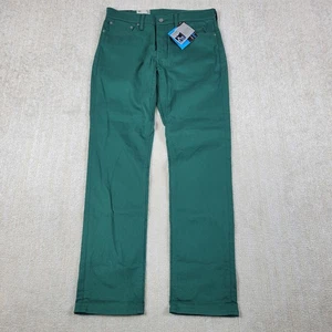 Levis 511 Commuter Jeans Mens 33x32 Green Slim Biker Reflective Water Repellent - Picture 1 of 14